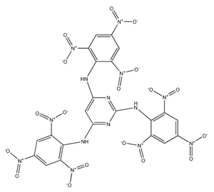 N,N',N''-Tris(2,4,6-trinitrophenyl)-2,4,6-pyrimidinetriamine